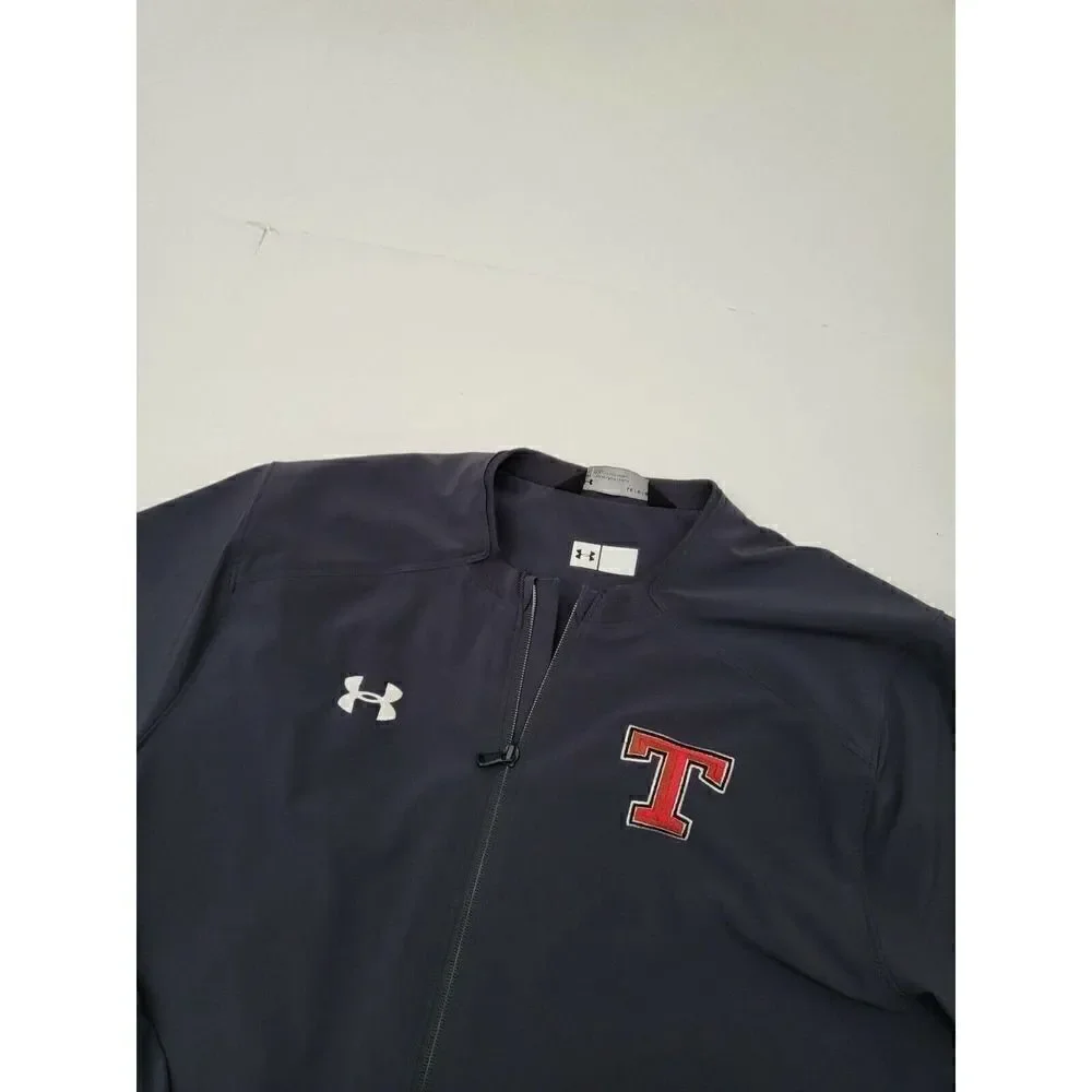 Under Armour Men's Full Zip Jacket T Logo Team Sz Large Loose Polyester
